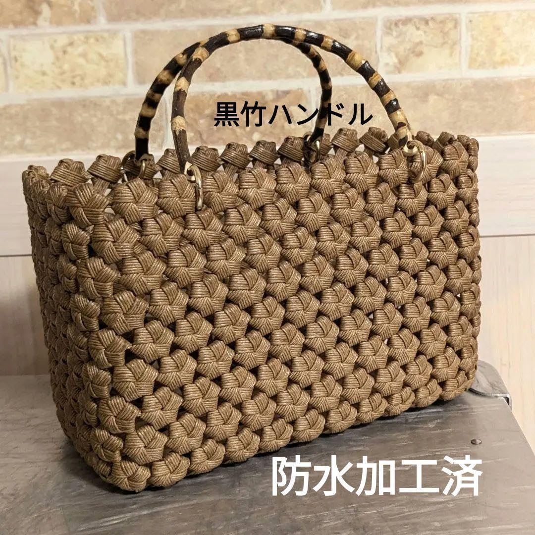 Dragon Diffusion メッシュレザーバッグ　カゴバッグ　キャメル Dragon Diffusion メッシュレザーバッグ カゴバッグ キャメル